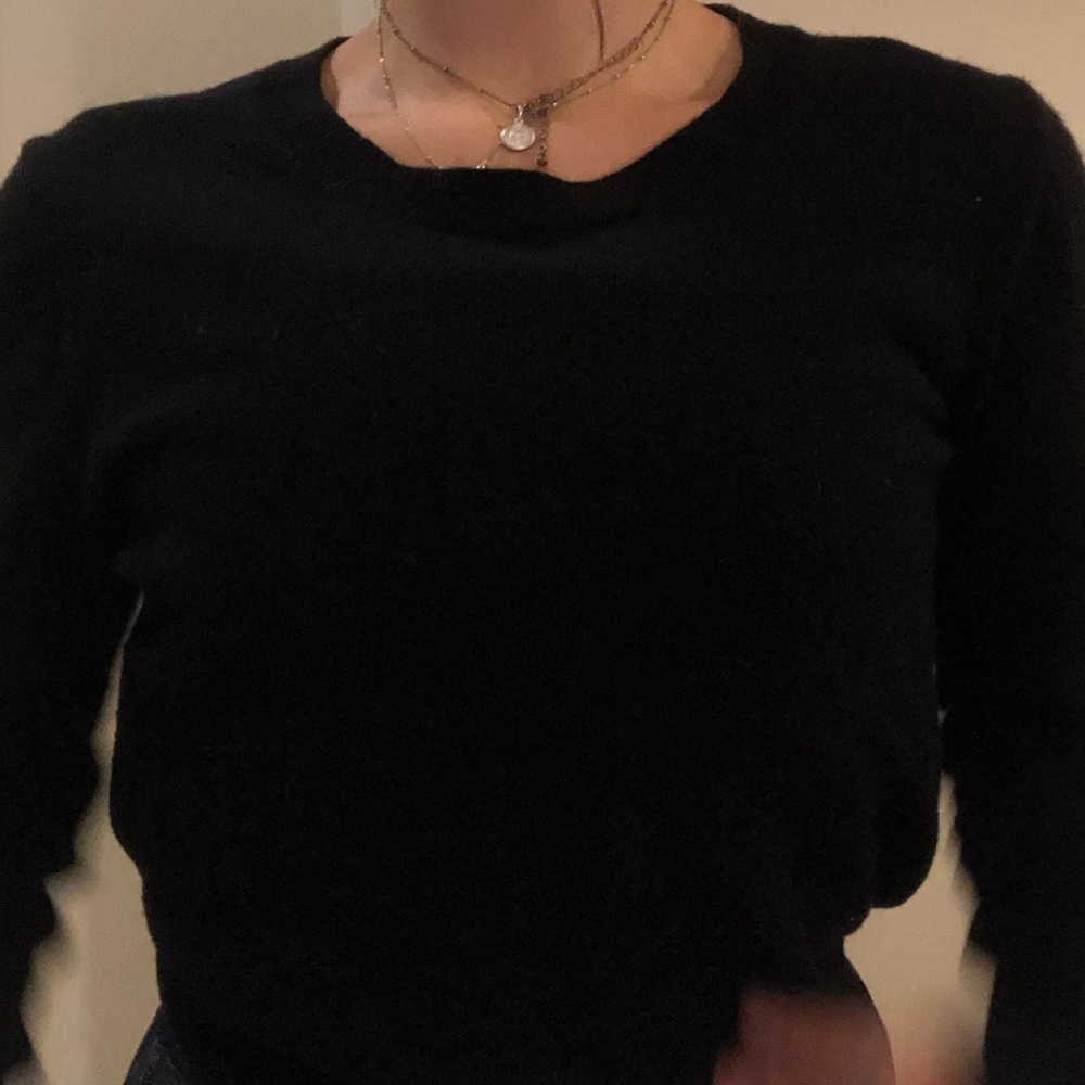 Black cashmere J.Crew sweater